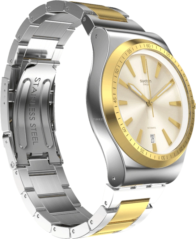 Swatch,IRONY 42mm,42mm,Gold,Open,YIS429G