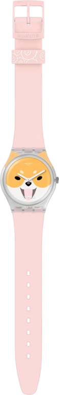 Swatch,Originals 34mm,34mm,Plastic,Yellow,White,Quartz,Sapphire,Crystal Glass,Tonneau,GE279