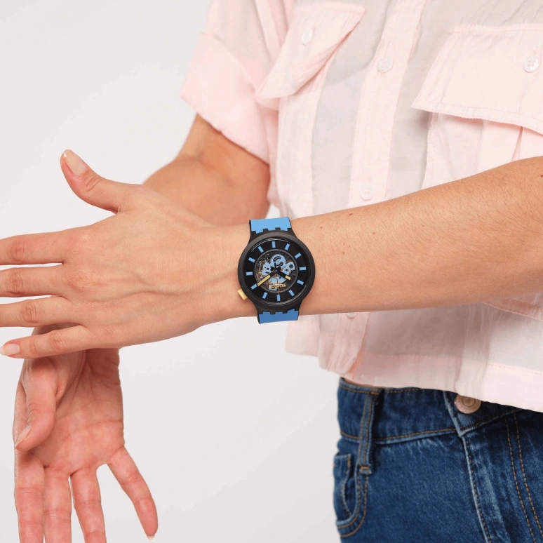 Swatch,THE BOLD 47mm,47mm,Black,SB03B108