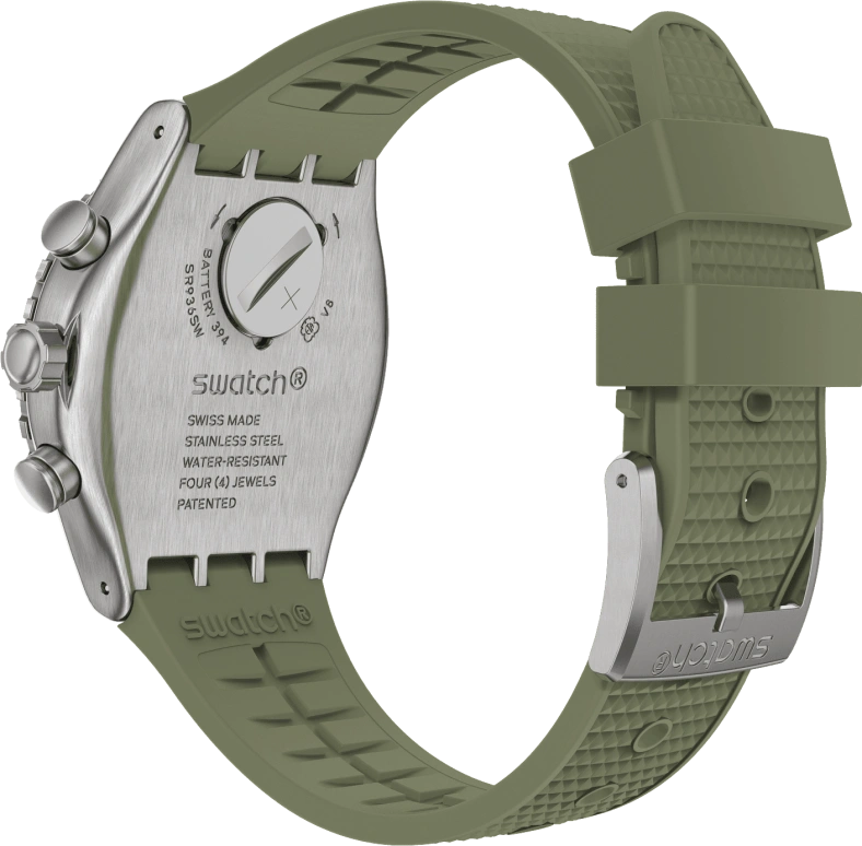Swatch,IRONY 43mm,43mm,Stainless Steel,Green,YVS488