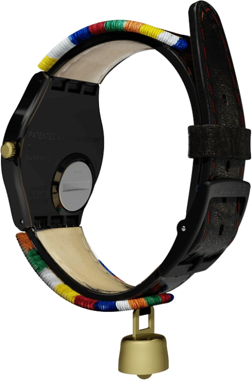 Swatch,Originals 34mm,34mm,Plastic,Black,GB285