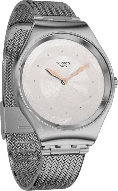 Swatch,SKIN 38mm,38mm,Stainless Steel,Pink Red,Red,SYXS117M