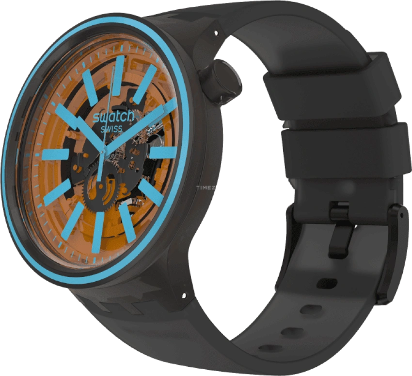 Swatch,THE BOLD 47mm,47mm,Plastic,Coffee,Brown,SO27B112