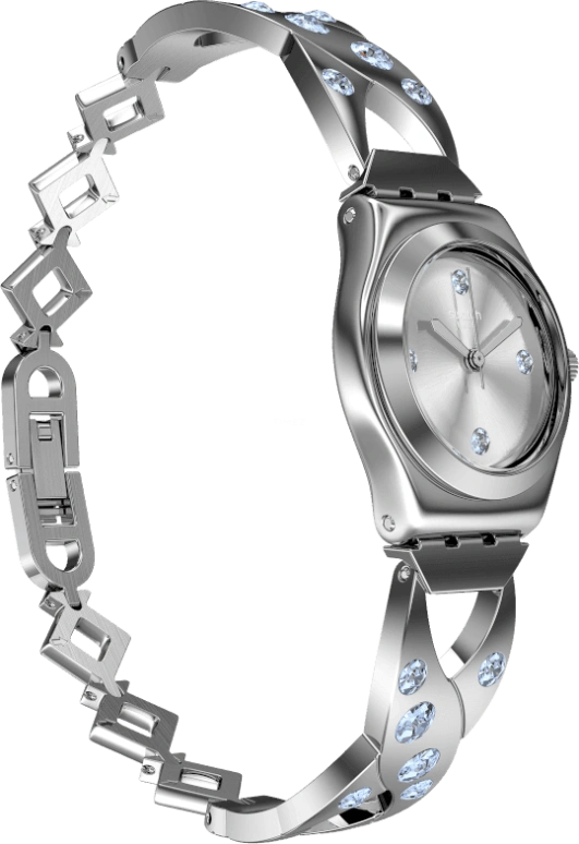 Swatch,IRONY 25mm,25mm,Stainless Steel,Silver White,YSS332G
