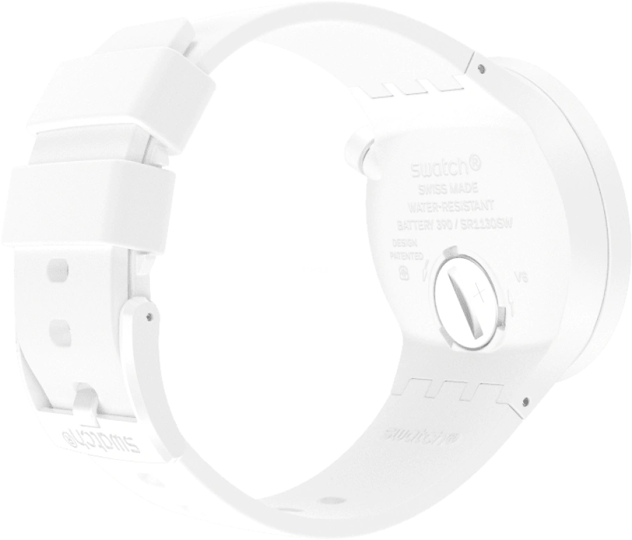 Swatch,THE BOLD 47mm,47mm,Plastic,White,SO27Z106
