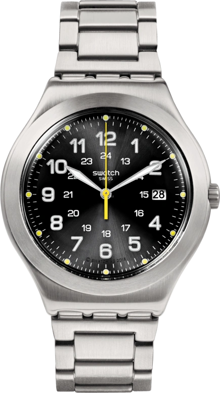 Swatch,IRONY 42.70mm,42.70mm,Stainless Steel,Black,YWS439G