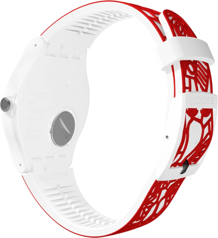 Swatch,Originals 41mm,41mm,Plastic,White,Closed,SUOZ259C