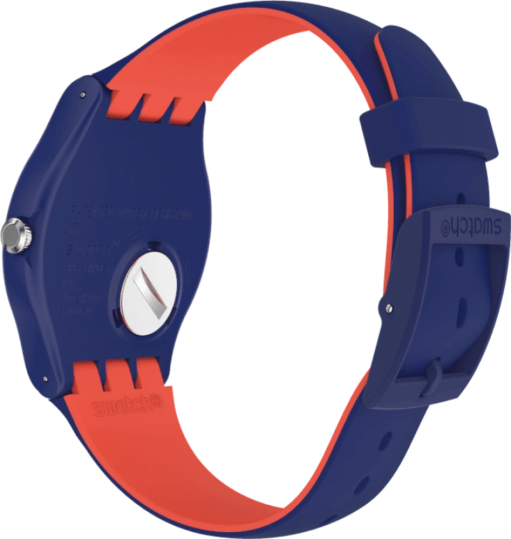 Swatch,Originals 41mm,41mm,Plastic,Blue,Sapphire,Crystal Glass,SUON146