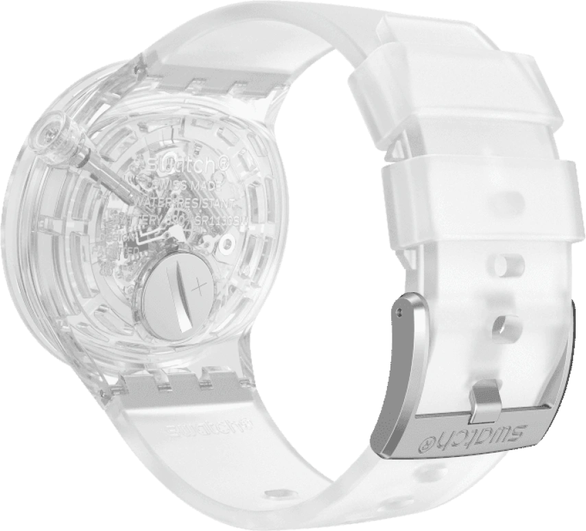 Swatch,THE BOLD 47mm,47mm,Plastic,Transparent,SO27E100