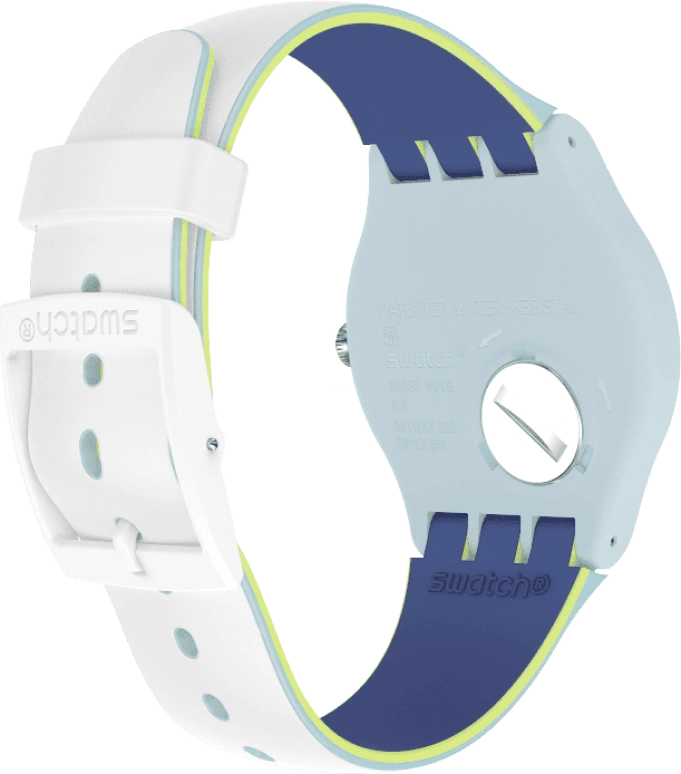 Swatch,Originals 41mm,41mm,Plastic,White,SUOS404