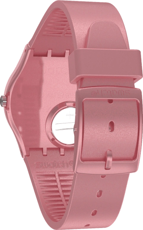 Swatch,Originals 34mm,34mm,Plastic,Pink,Sapphire,Crystal Glass,GP404