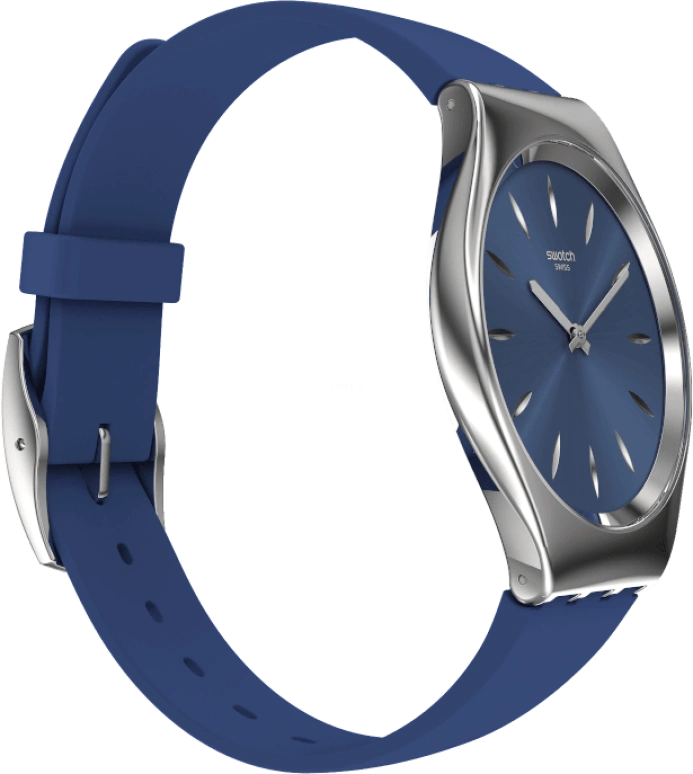 Swatch,SKIN 38mm,38mm,Blue,Sapphire,Crystal Glass,SYXS132