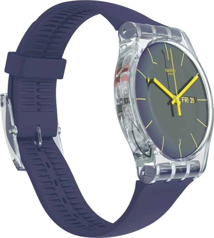 Swatch,Originals 41mm,41mm,Plastic,Purple,SUOK712