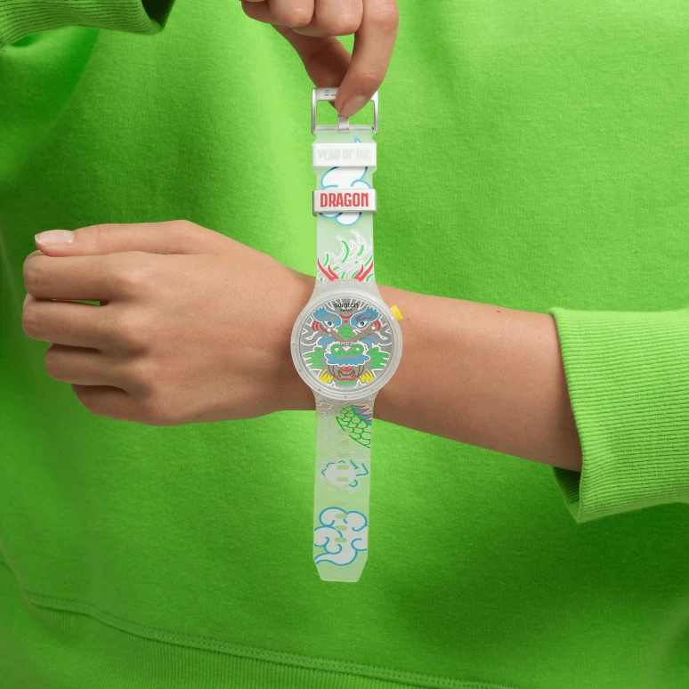 Swatch,Other 47mm,47mm,Bio-sourced,Grey,Quartz,Round,Transparent,SB05Z102