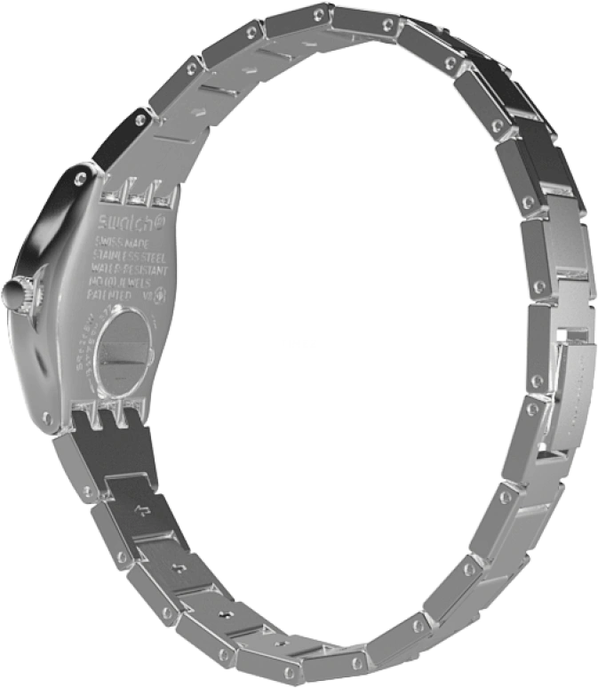 Swatch,IRONY 25mm,25mm,Stainless Steel,Blue,YSS222G