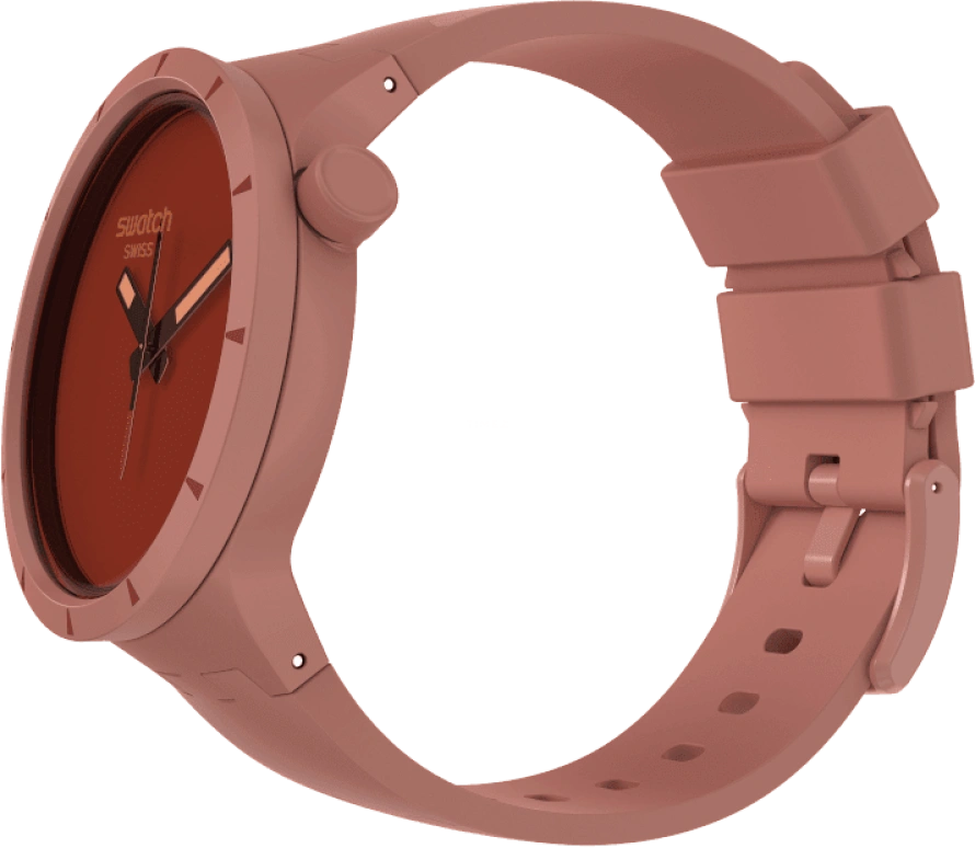 Swatch,THE BOLD 47mm,47mm,Bioceramic,Ceramic,Red,Sapphire,Crystal Glass,SB03R100