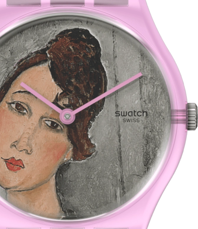 Swatch,Originals 34mm,34mm,Plastic,Multi-Color,Quartz,Sapphire,Crystal Glass,Round,GZ356
