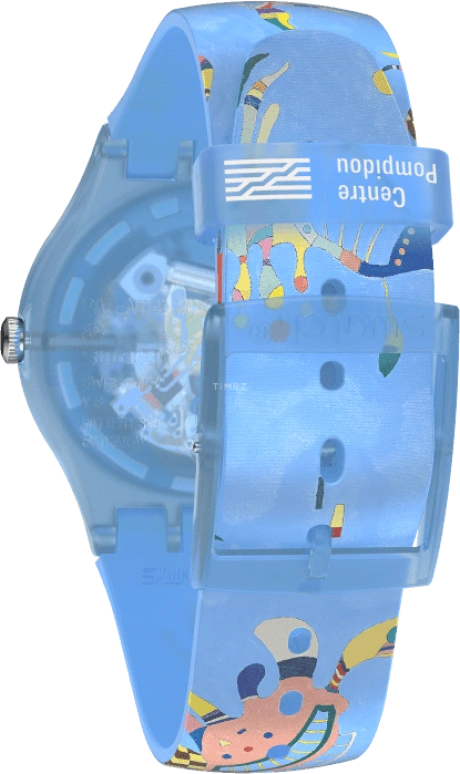 Swatch,Originals 41mm,41mm,Plastic,Blue,Quartz,Sapphire,Crystal Glass,Round,SUOZ342