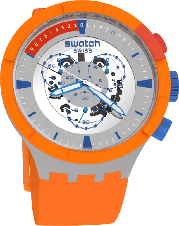 Swatch,THE BOLD 47mm,47mm,Bioceramic,Ceramic,Sapphire,Crystal Glass,SB04Z401