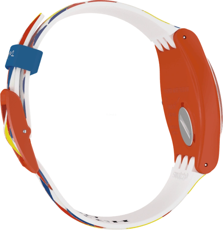 Swatch,Originals 41mm,41mm,Plastic,White,Sapphire,Crystal Glass,SUOZ312S