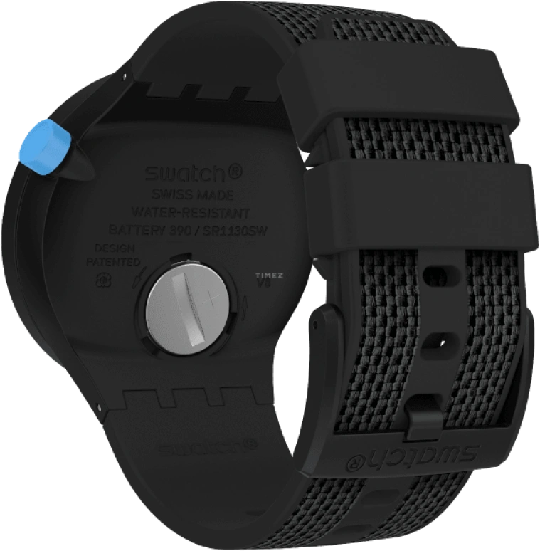 Swatch,THE BOLD 47mm,47mm,Plastic,Black,Sapphire,Crystal Glass,SO27B118