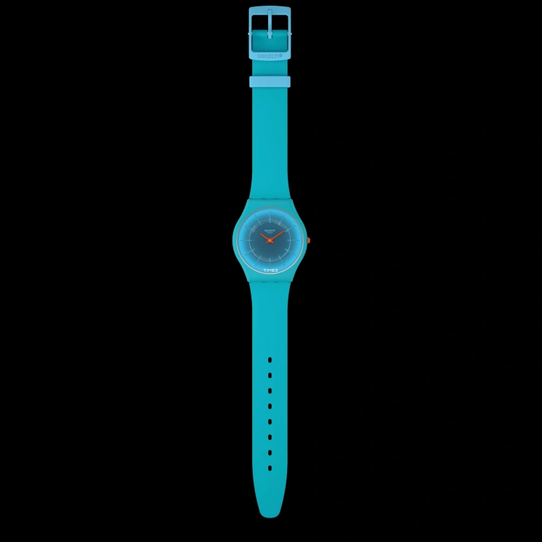 Swatch,Swatch Essentials 34mm,34mm,Bio-sourced,Blue,Quartz,Tonneau,SS08N114