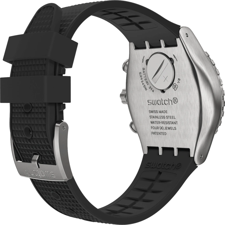 Swatch,IRONY 43mm,43mm,Stainless Steel,Black,YVS487