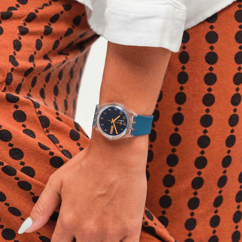 Swatch,Originals 34mm,34mm,Bio-sourced,Blue,Quartz,Date,Day,SO28K700,SO28K700-S14