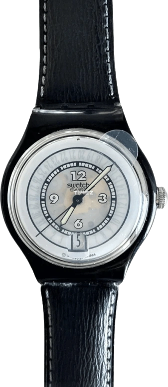 Swatch,Other 37mm,37mm,Plastic,White,Automatic,Day,Sapphire,SAB400