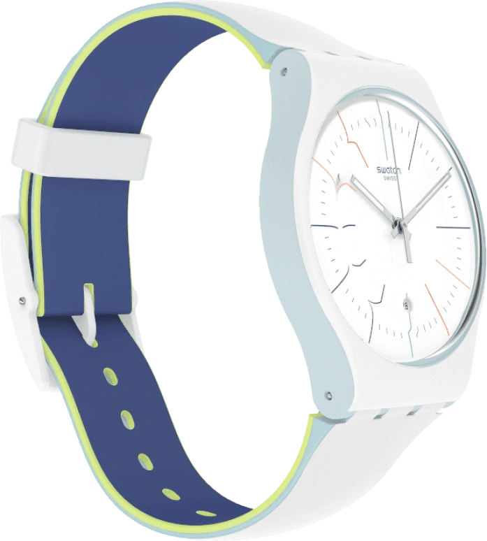 Swatch,Originals 41mm,41mm,Plastic,White,SUOS404