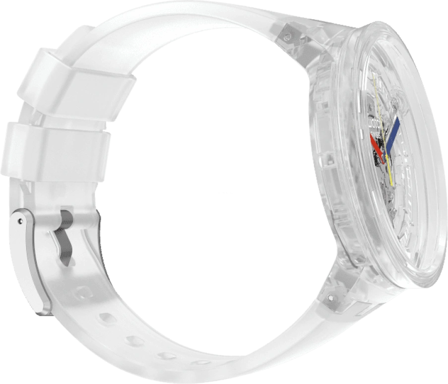 Swatch,THE BOLD 47mm,47mm,Plastic,Transparent,SO27E100