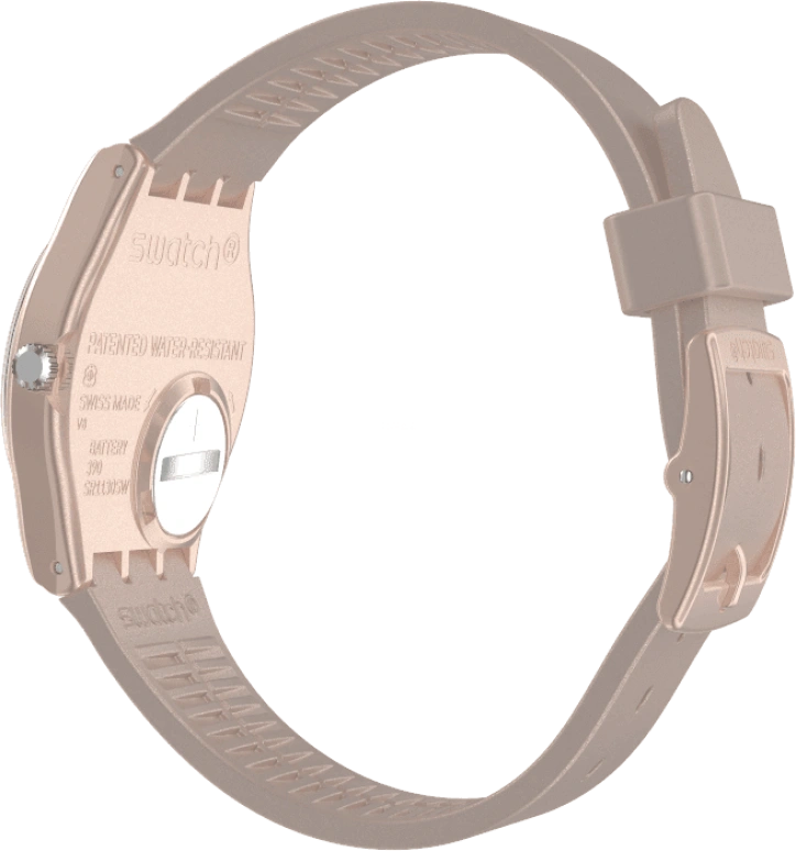 Swatch,Originals 34mm,34mm,Plastic,Pink,Sapphire,Crystal Glass,GP403