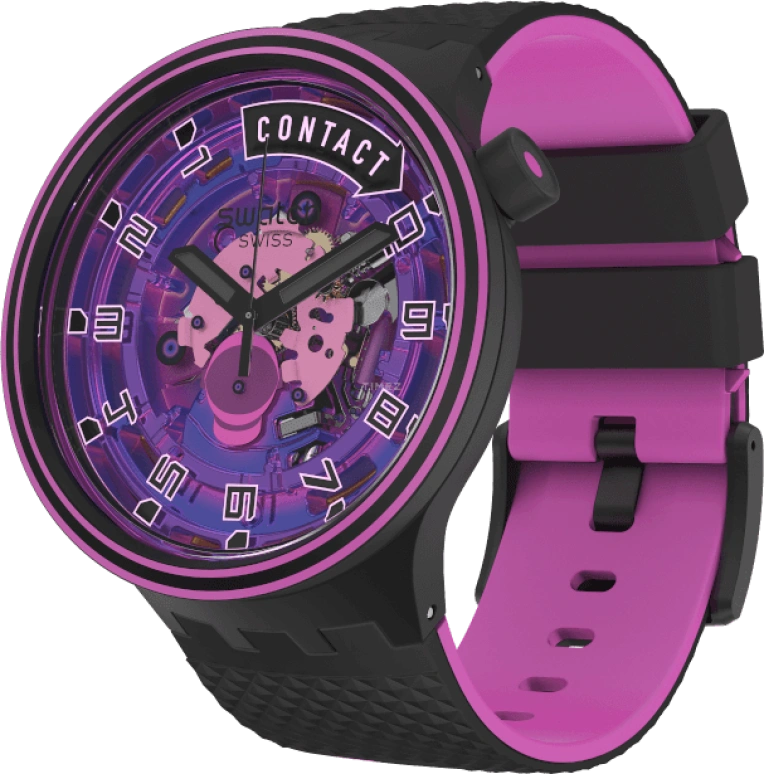 Swatch,Other 47mm,47mm,Sapphire,Crystal Glass,SB01B126