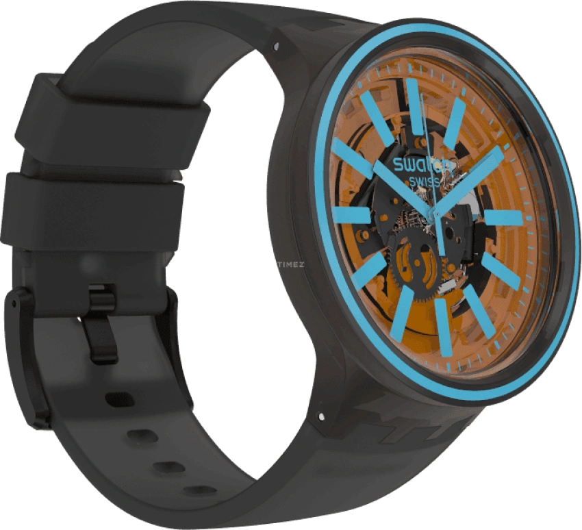 Swatch,THE BOLD 47mm,47mm,Plastic,Coffee,Brown,SO27B112