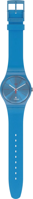 Swatch,Originals 41mm,41mm,Plastic,Blue,Quartz,Day,Tonneau,SUOS401