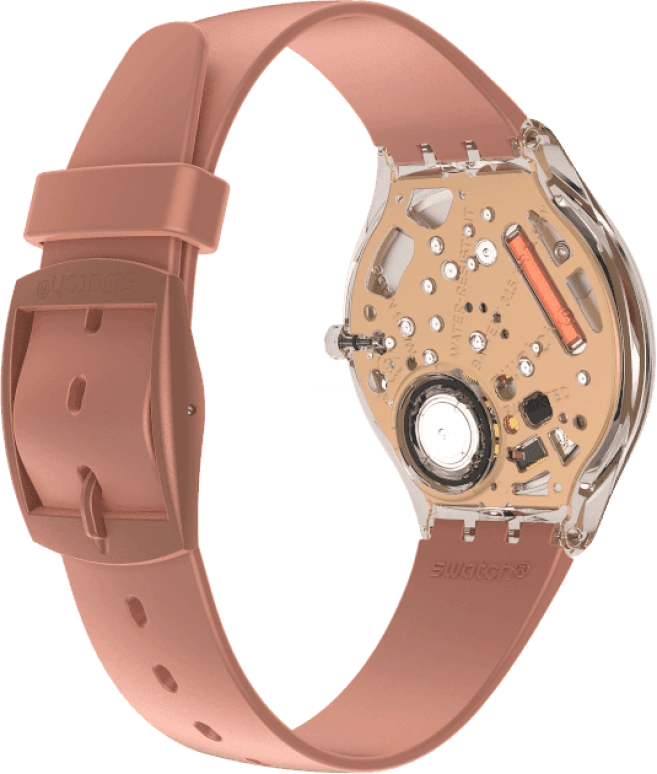 Swatch,SKIN 36.80mm,36.80mm,Plastic,Pink,SVOK108