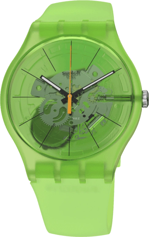 Swatch,Originals 41x47.40mm,41x47.40mm,Plastic,Green,SUOG118