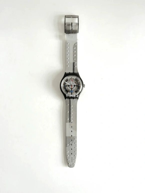 Swatch,Other 37mm,37mm,Plastic,Silver,Skeleton,Automatic,Sapphire,Crystal Glass,Tonneau,SAM104