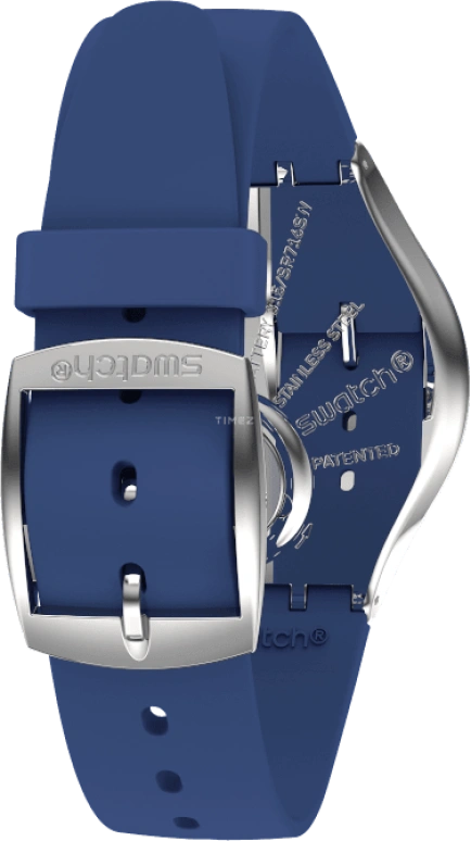 Swatch,SKIN 38mm,38mm,Blue,Sapphire,Crystal Glass,SYXS132