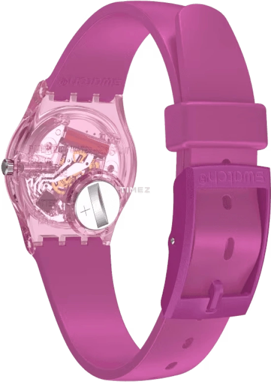 Swatch,Originals 25mm,25mm,Plastic,Pink,Quartz,Tonneau,LP158