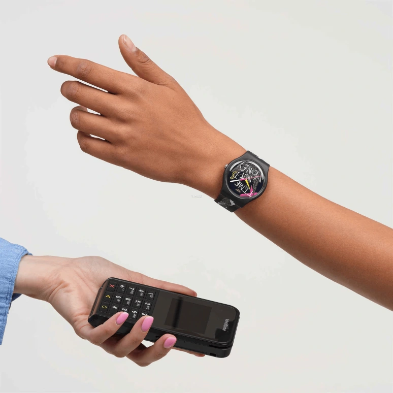 Swatch,NO RULES 41mm,41mm,Bioceramic,Multi-Color,White,Black,Quartz,Bio-sourced,Glass,Round,SO32B122,SO32B122-5300