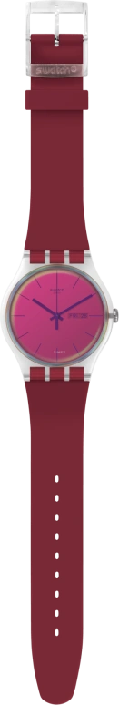 Swatch,Originals 41mm,41mm,Plastic,Pink,Sapphire,Crystal Glass,SUOK717