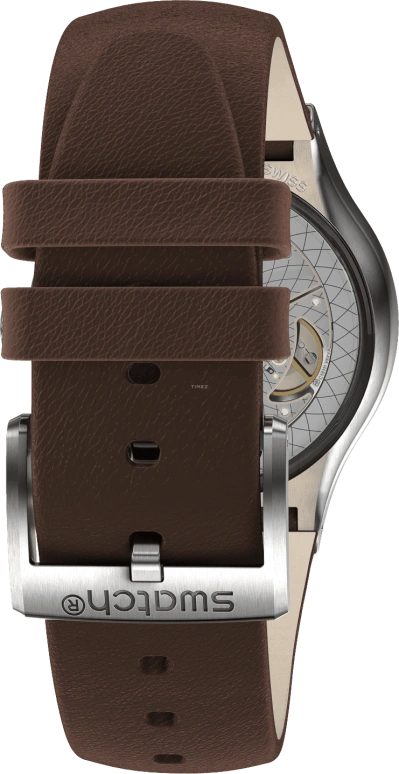 Swatch,IRONY 42mm,42mm,Stainless Steel,Blue,Open,SY23S410