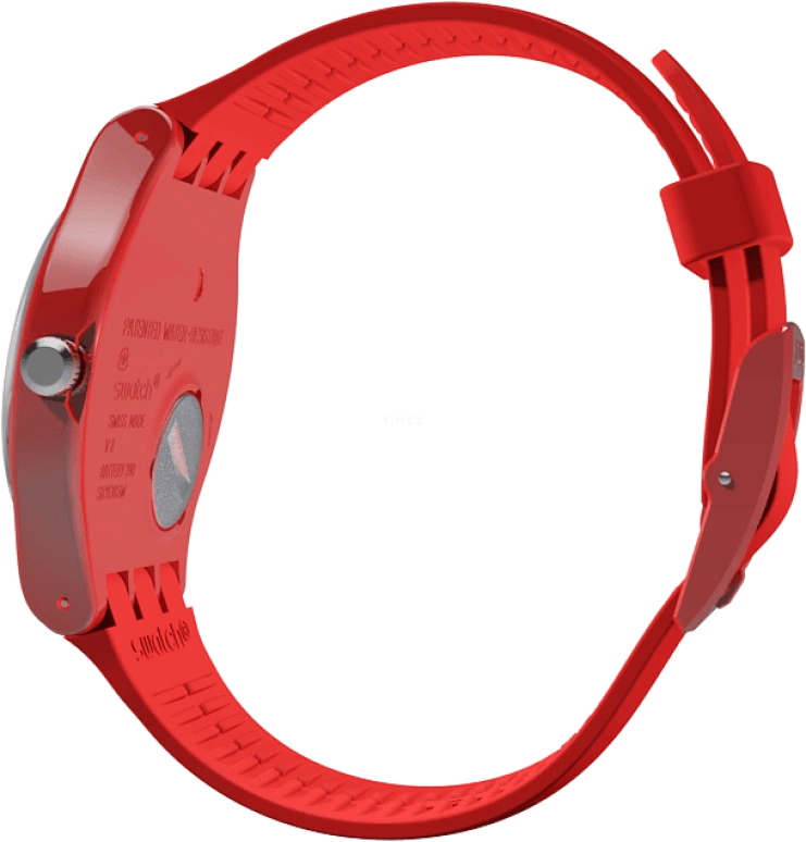 Swatch,Originals 41mm,41mm,Plastic,Red,SUOR106