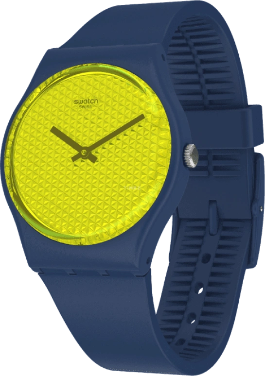 Swatch,Originals 34mm,34mm,Plastic,Yellow,GN266