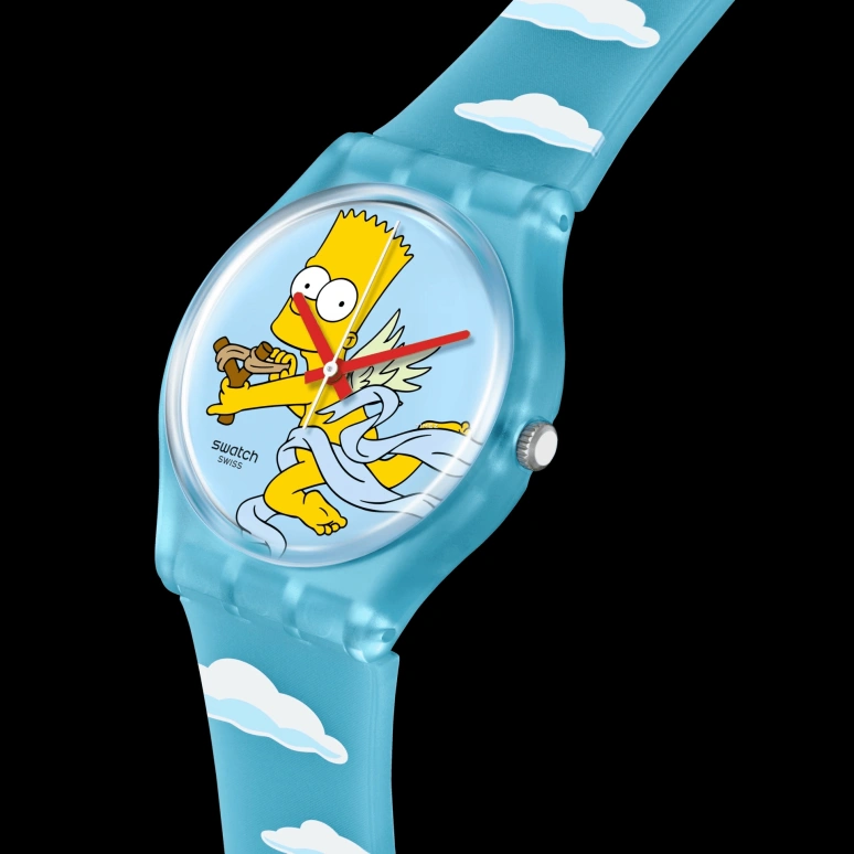 Swatch,Originals 34mm,34mm,Bio-sourced,Blue,Quartz,Round,SO28Z115