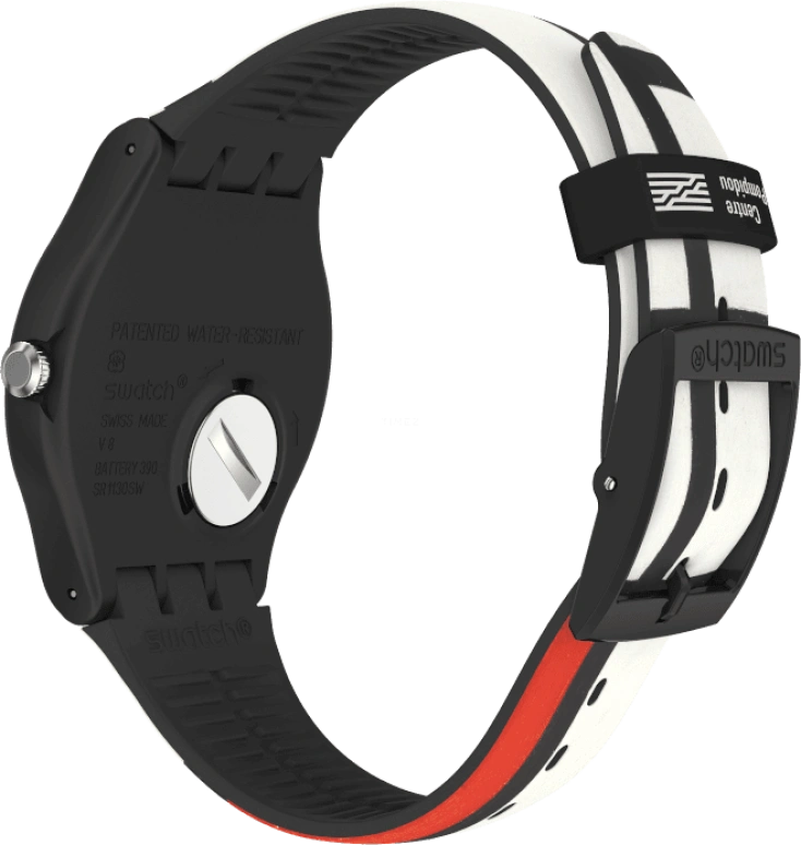 Swatch,Originals 41mm,41mm,Plastic,Black,Quartz,Sapphire,Crystal Glass,Round,SUOZ344