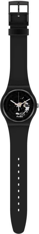 Swatch,Originals 41mm,41mm,Bioceramic,Black,Skeleton,Quartz,Tonneau,Black,SO32B108