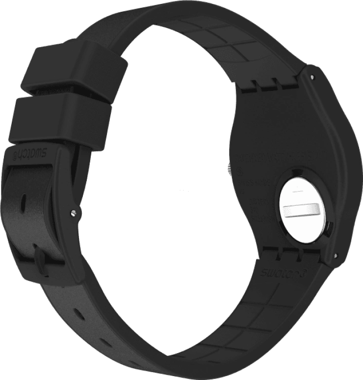 Swatch,Originals 34mm,34mm,Plastic,Black,GB326