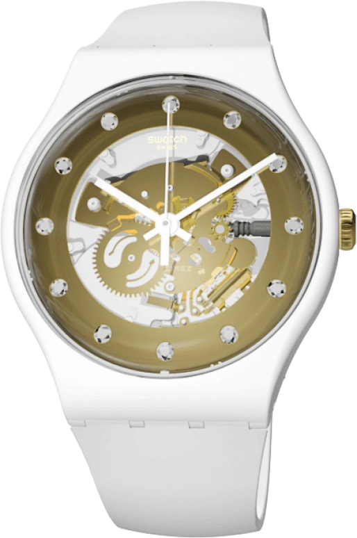 Swatch,Originals 41mm,41mm,Plastic,Yellow,SUOZ148
